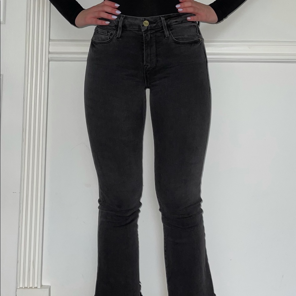 Frame Denim Le crop mini boot